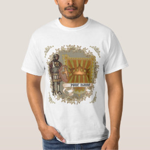 Camiseta Apellido del escudo del escudo del escudo de la fa