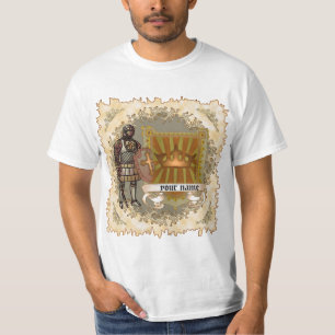 Camiseta Apellido del escudo del escudo del escudo de la fa