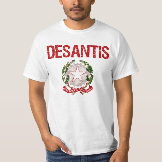 Camiseta Apellido del italiano de Desantis (Anverso)