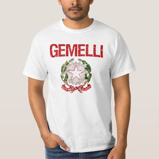 Camiseta Apellido del italiano de Gemelli (Anverso)