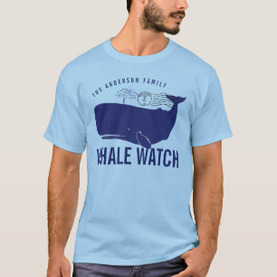 Camiseta Apellido del reloj de la ballena
