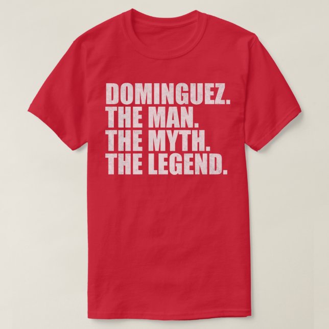 Camiseta Apellido DominguezDominguez Apellido Dominguez Nom (Diseño del anverso)