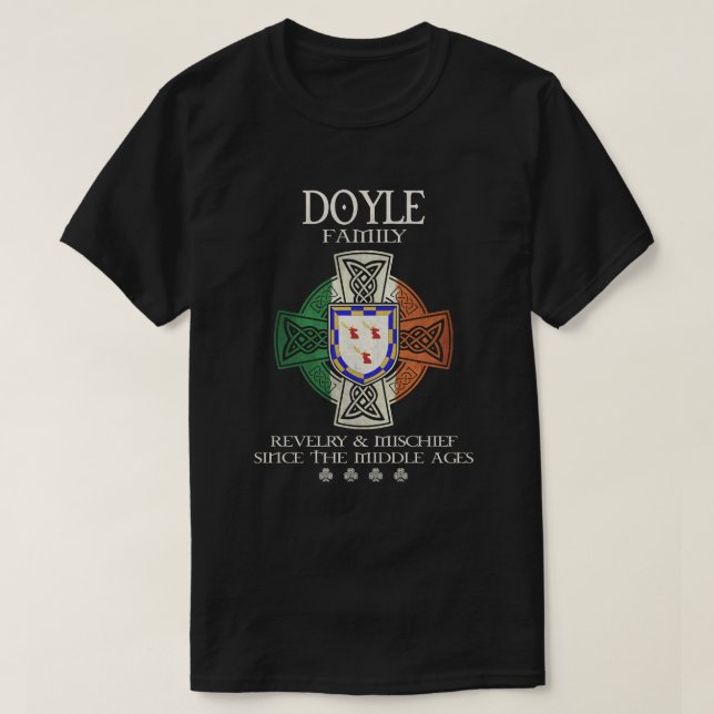 Camiseta Apellido Doyle Family Ireland (Diseño del anverso)