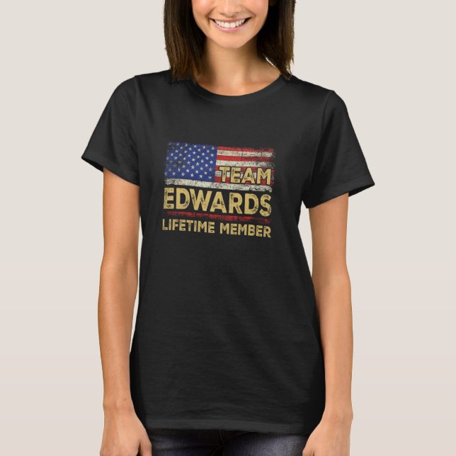 Camiseta Apellido Edwards Equipo Edwards Miembro V (Anverso)