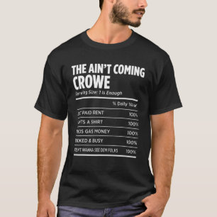 Camiseta Apellido familiar Crowe Funny Reunion Apellido Eti
