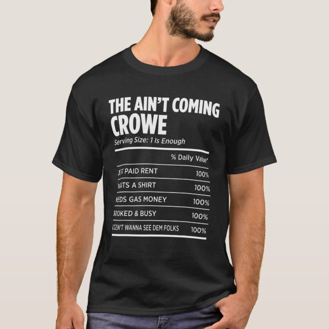 Camiseta Apellido familiar Crowe Funny Reunion Apellido Eti (Anverso)