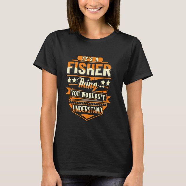 Camiseta apellido Fisher Es cosa de Fisher (Anverso)