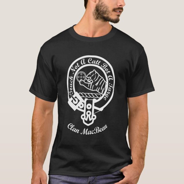 Camiseta Apellido macabro Apellido Clan Escocés Insignia Ta (Anverso)
