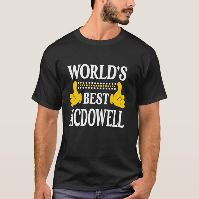 Camiseta Apellido McDowell Equipo familiar Apellido World's (Anverso)