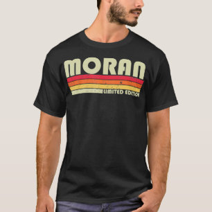 Camiseta Apellido MORAN Funny Retro Vintage 80 años 90 cump