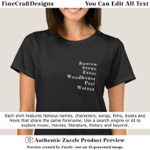 Apellido Nombre Famoso Tendencia Personalizada 02W