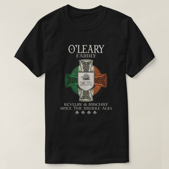 Camiseta Apellido O'Leary Family Irlanda O'Leary (Diseño del anverso)
