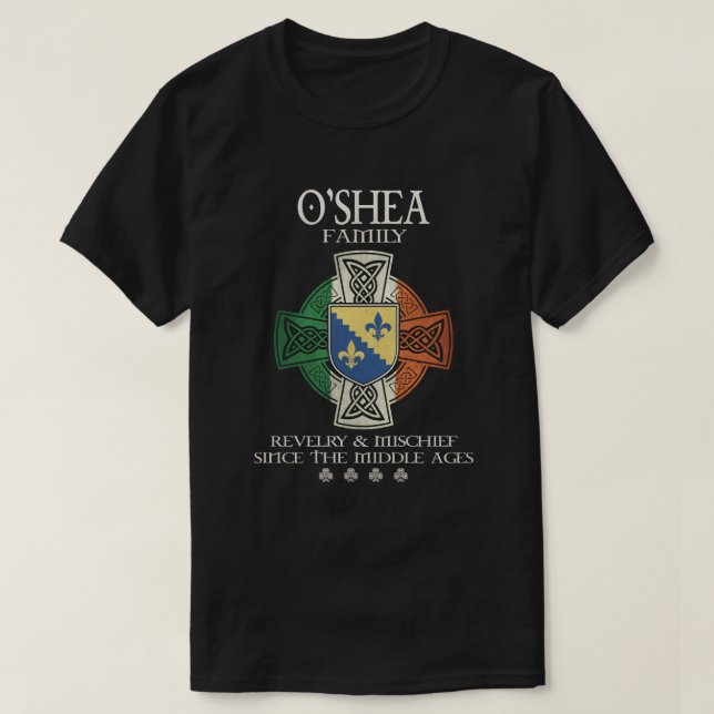 Camiseta Apellido O'Shea Family Ireland O'Shea (Diseño del anverso)
