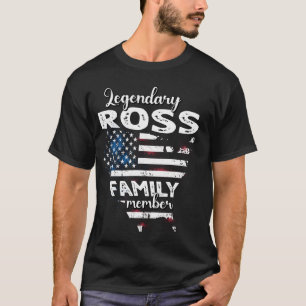 Camiseta Apellido Ross Bandera de Estados Unidos Ross Apell