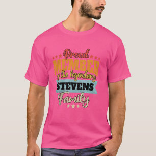 Camiseta Apellido Stevens Familia Stevens Nombre Stevens