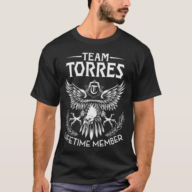 Camiseta Apellidos de miembro de por vida de Team TORRES (Anverso)