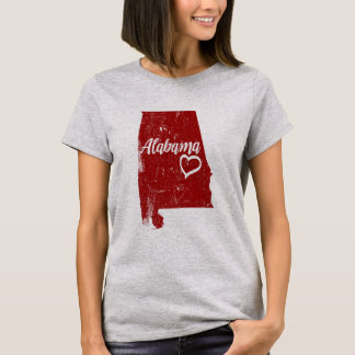Camiseta apenada amor del vintage del estado del