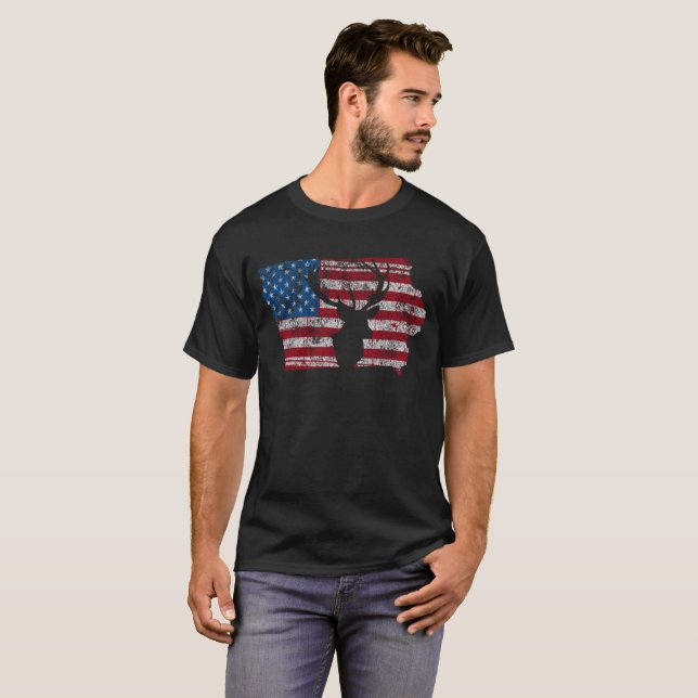 Camiseta apenada caza de los ciervos de Iowa de la (Anverso completo)