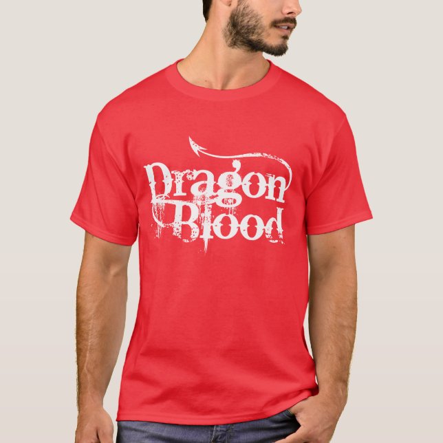 Camiseta apenada de la sangre de dragón (Anverso)
