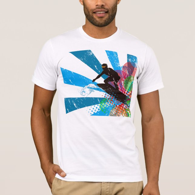 Camiseta apenada del paraíso de la persona que (Anverso)