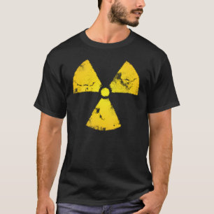 Camiseta apenada del símbolo de la radiación