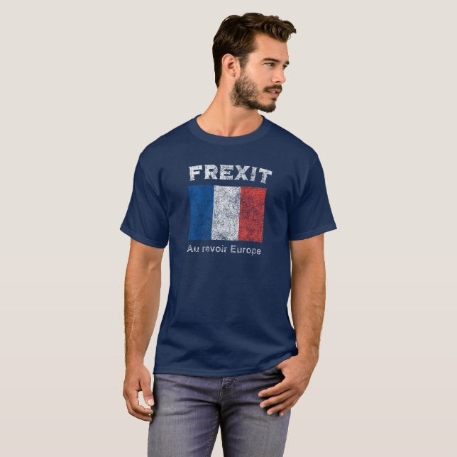 Camiseta apenada vintage de Revoir Europa del Au (Anverso completo)