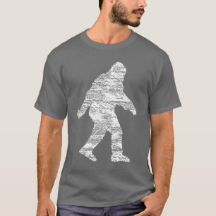 Camiseta apenada vintage de Sasquatch/de Bigfoot