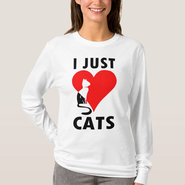 CAMISETA APENAS AMO GATOS (Anverso)