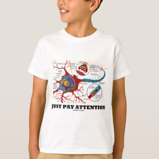 Camiseta Apenas atención de la paga (neurona/sinapsis)