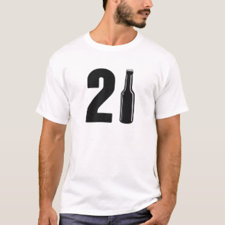 Camiseta Apenas cumpleaños dado vuelta de la botella de