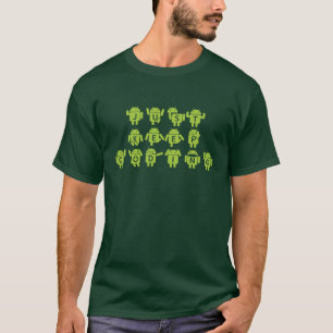 Camiseta Apenas guarde el cifrar (el insecto Droid pone