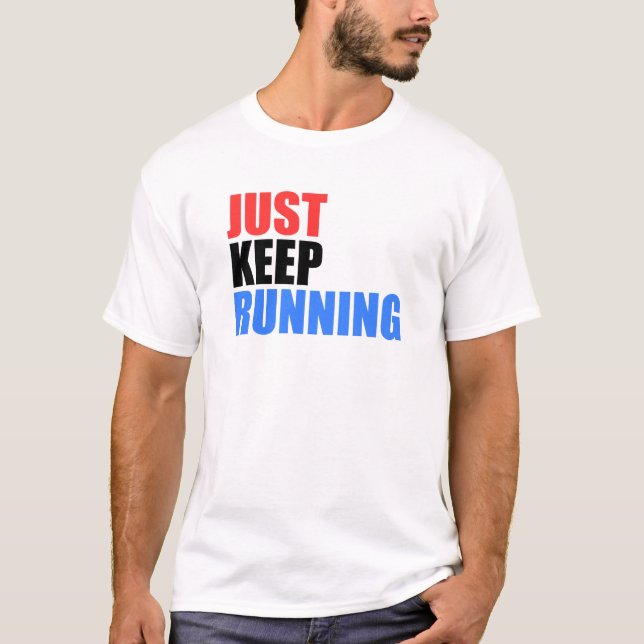 Camiseta Apenas guarde el correr (Anverso)