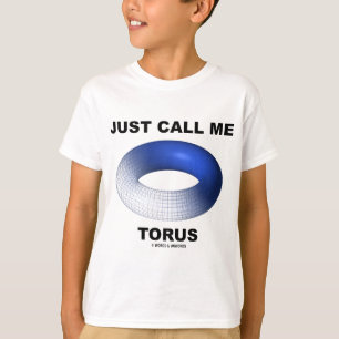 Camiseta Apenas llámeme toro (la topología azul del toro)