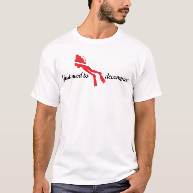 Camiseta Apenas necesito descomprimir - coloree T (Anverso)