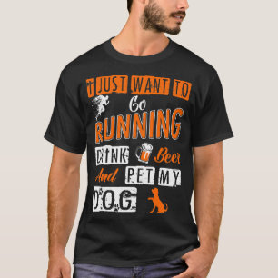 Camiseta Apenas quiero al mascota de funcionamiento de la