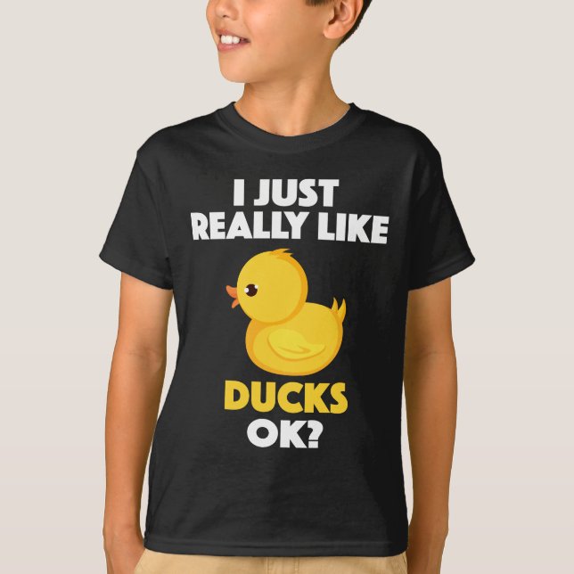 Camiseta ¿Apenas realmente tengo gusto de patos aceptables? (Anverso)