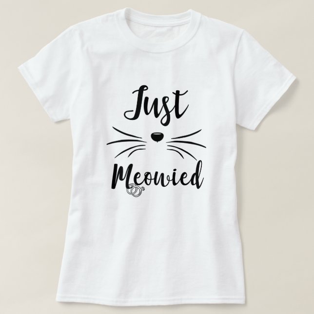 Camiseta Apenas regalo casado divertido de la novia del (Diseño del anverso)