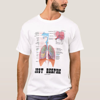 Camiseta Apenas respire (el sistema respiratorio)