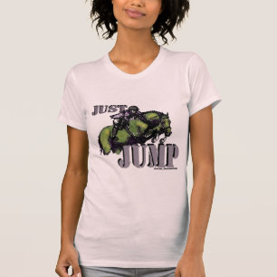 Camiseta Apenas salte el diseño ecuestre