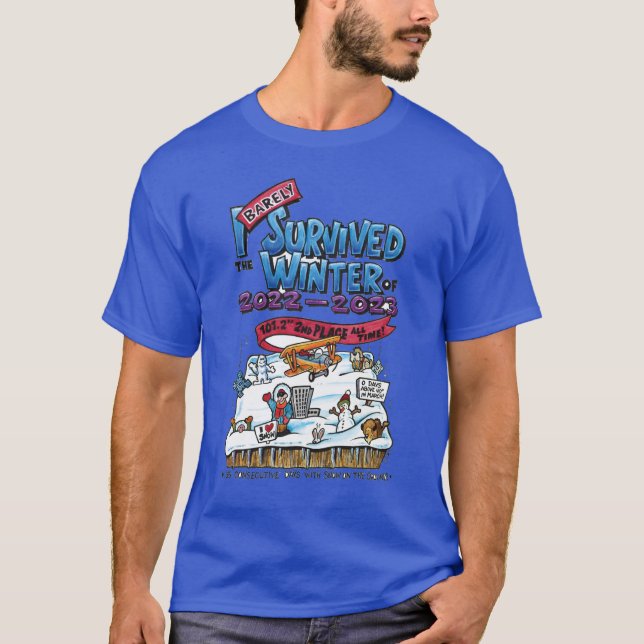 Camiseta Apenas sobreviví al invierno de 2022-23 (Anverso)