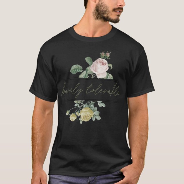 Camiseta Apenas TOLERABLE Orgullo & Prejuicio Jane Austen F (Anverso)