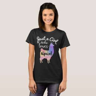 Camiseta Apenas un chica que ama alpacas