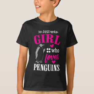 Camiseta Apenas un chica que ama pingüinos