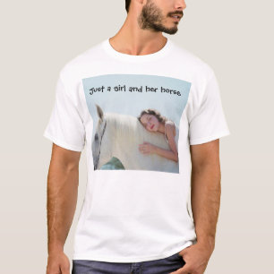 Camiseta Apenas un chica y su caballo