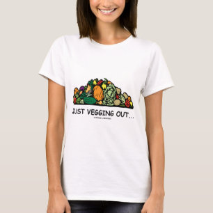 Camiseta Apenas Vegging hacia fuera… (Humor vegetariano)