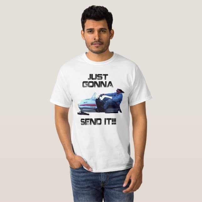 Camiseta Apenas yendo a enviarle a Larry divertido la (Anverso completo)
