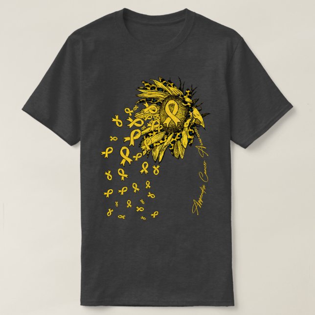Camiseta Apéndice Conciencia Caída de las flores de las cin (Diseño del anverso)