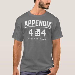 Camiseta Apéndice divertido Cirugía de eliminación Error de