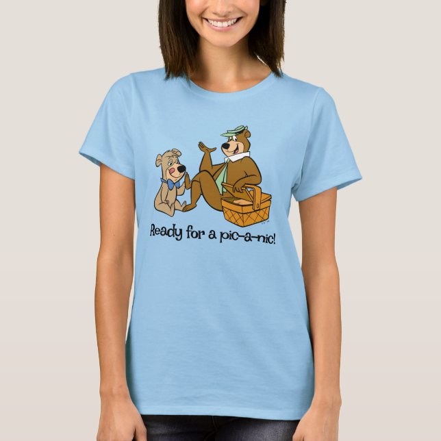 Camiseta Aperitivo para picnic y boco-boo de yogi (Anverso)