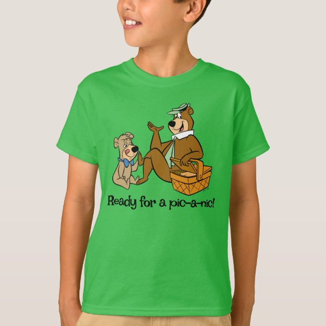 Camiseta Aperitivo para picnic y boco-boo de yogi (Anverso)